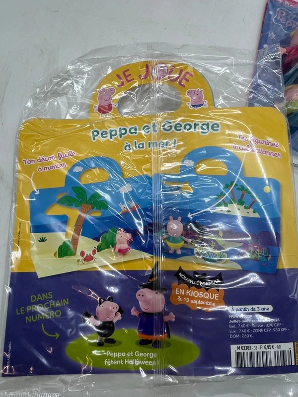 Lot de 5 magazines livre d’activités Peppa Pig Je joue avec ses figurines inédite