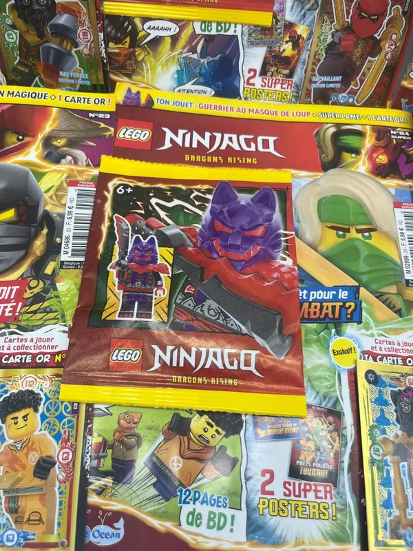 Lot de 6 livres D’activités Magazines Lego Ninjago Avec leurs figurines Neuf