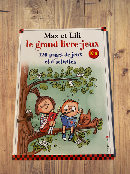 Livre activité Le grand livre-jeux 120 pages de jeux et d'activités  La vie avec Max et Lili  Modèle numéro 6