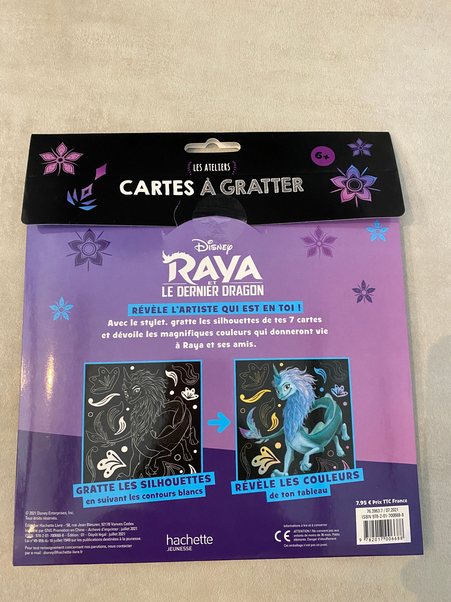 Pack cartes à gratter disney princesse Raya le dernier dragon Neuf