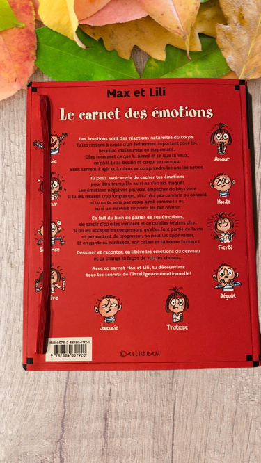 Carnet des émotions Max et Lili Jeux activité Neuf