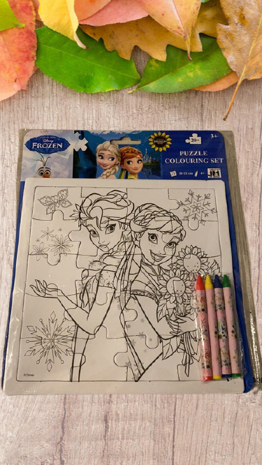 Puzzle Disney à colorier Reines des neiges Frozen Disney