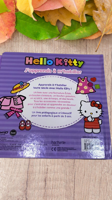 Livre Hello Kitty J'apprends à m'habiller Neuf !
