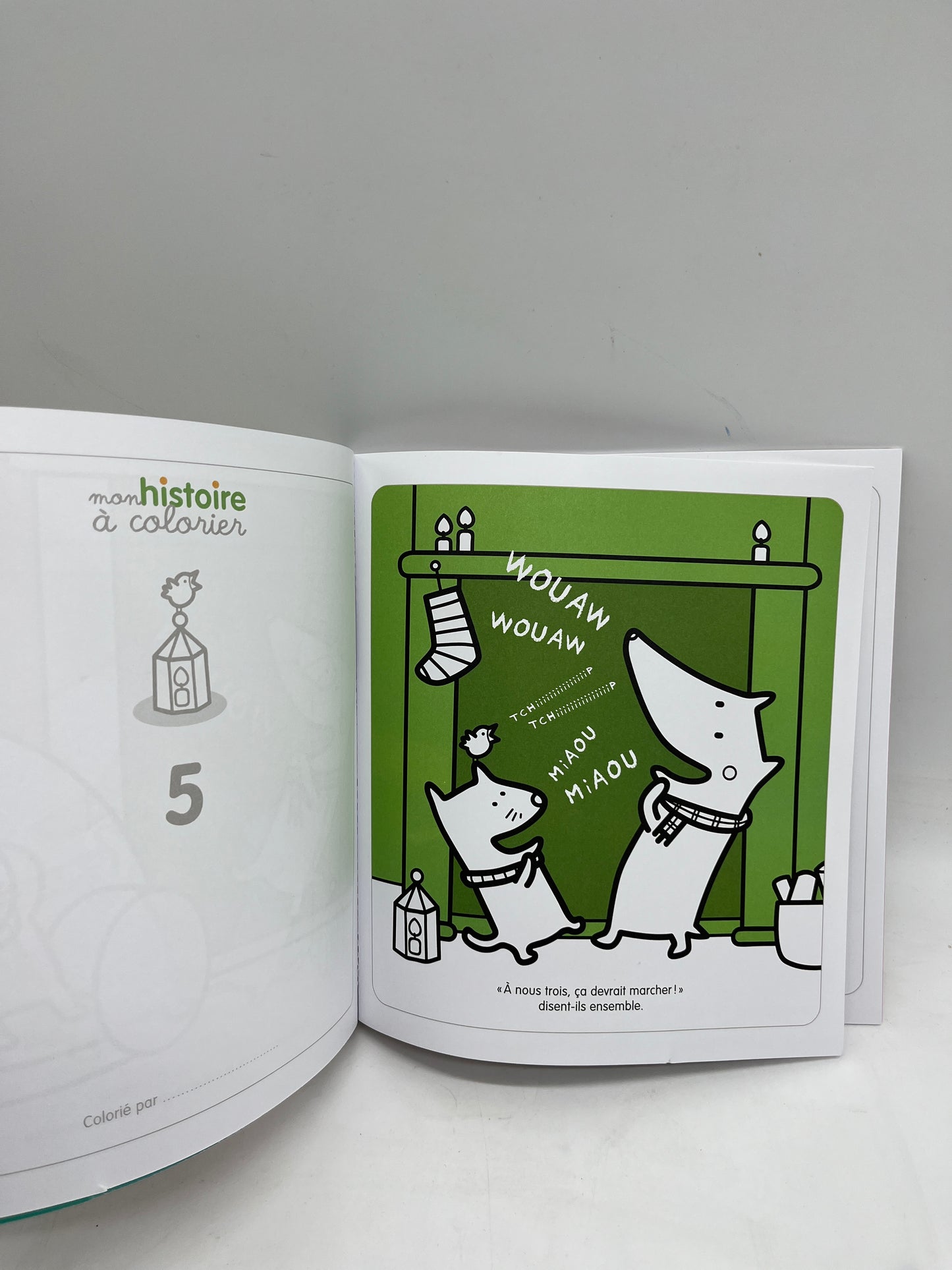 Magazine livre souple Mon histoire à colorier spécial Noël  coloriage histoires Neuf