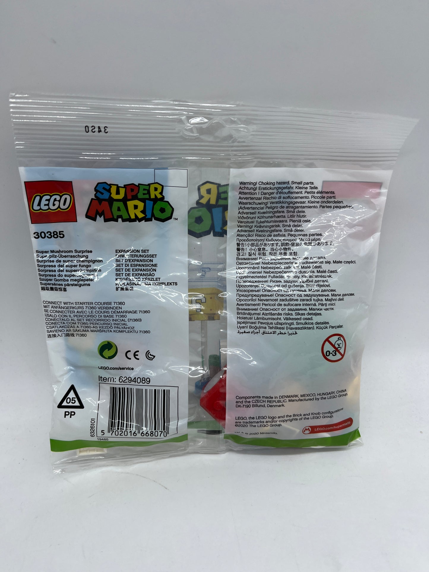 Sachet polybag Lego Super Mario Neuf Super Mushroom Surprise 30385