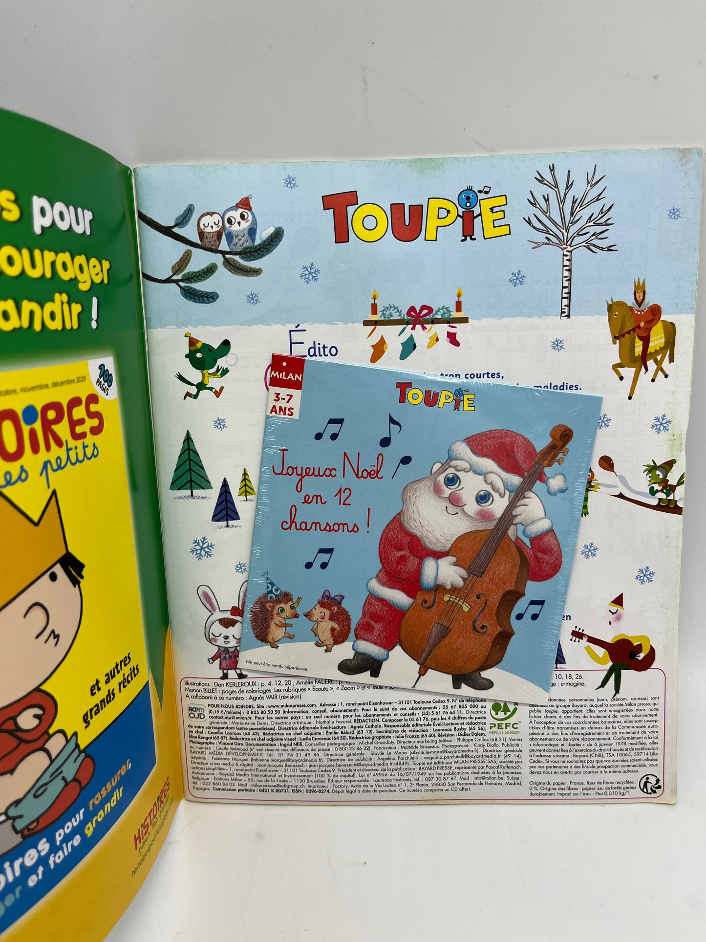 Livre activité magazines Comptines avec Cd et ses activités Special Noël