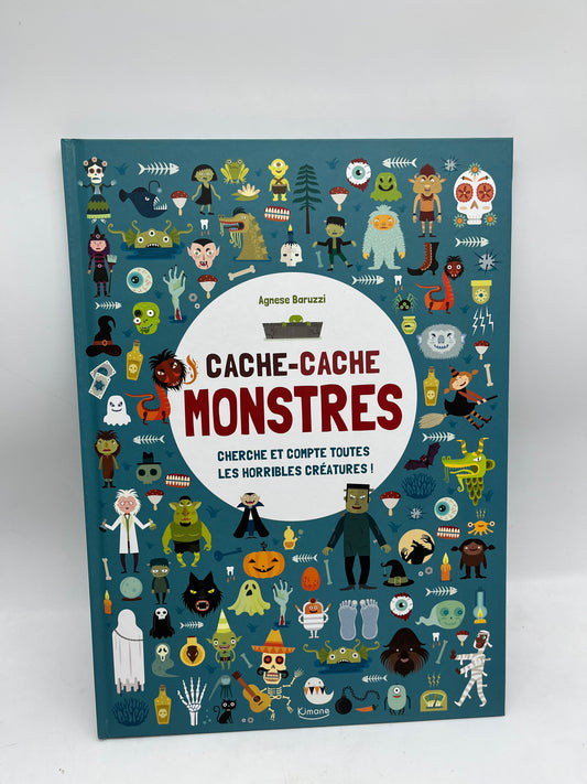 livre Cherche et compte  cache cache thème Les monstres  édition kimone Neuf