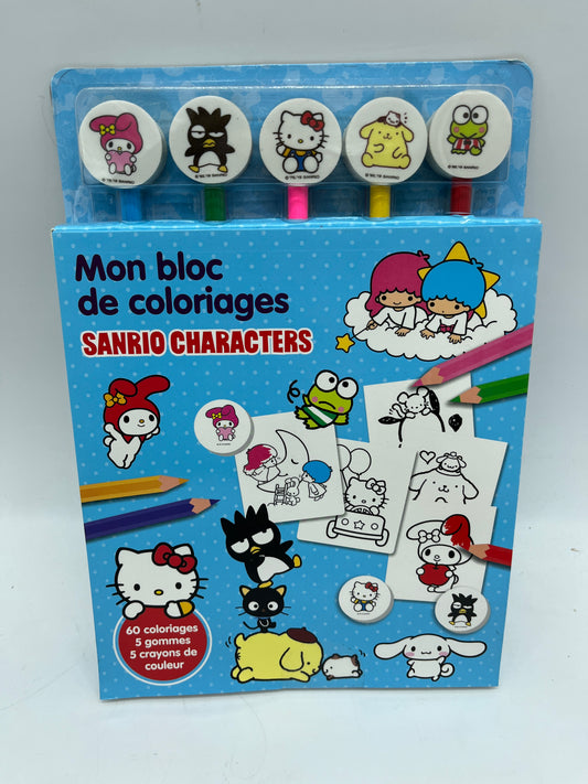 Pack Mon bloc de coloriages  Thème Sanrio characters   Hello Kitty Neuf