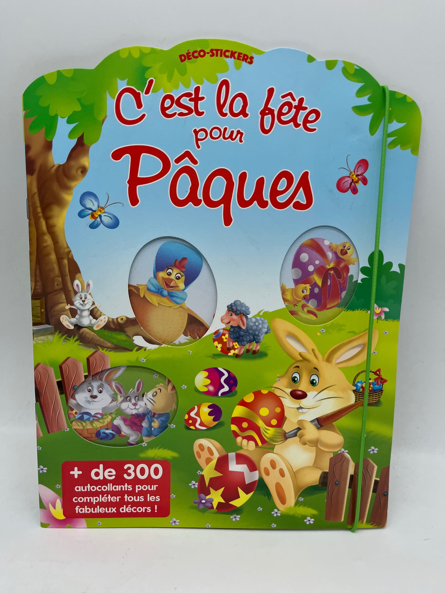 Livre d’activité C’est la fête pour Pâques  avec plus de 300 stickers pour décorer tes merveilleux décors Neuf