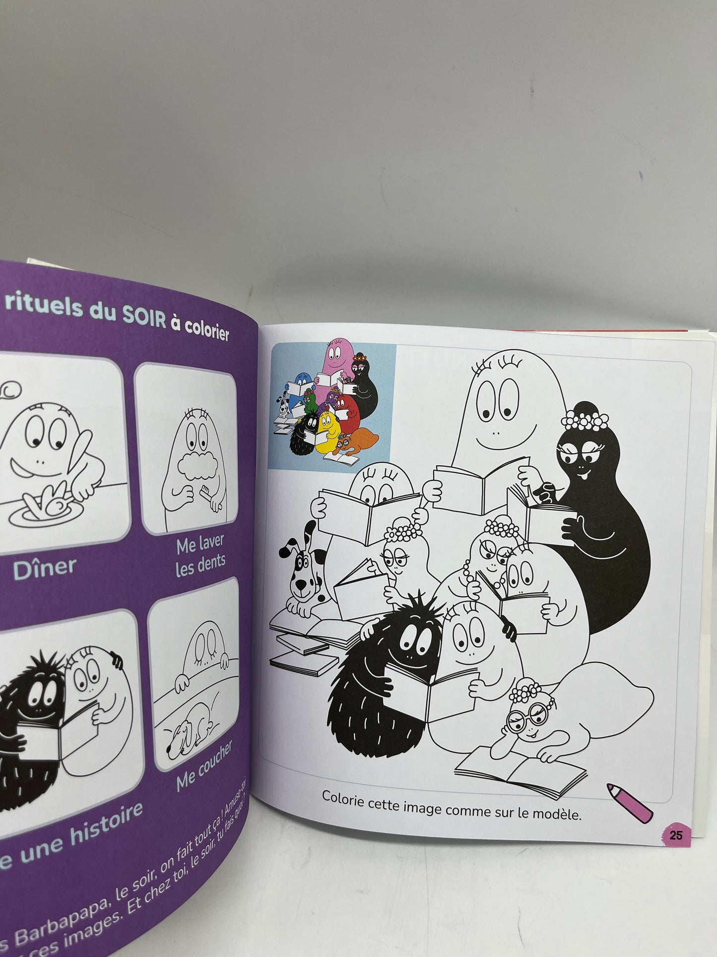 Magazine Livre d’activités souple Barbapapa histoire stickers Neuf !