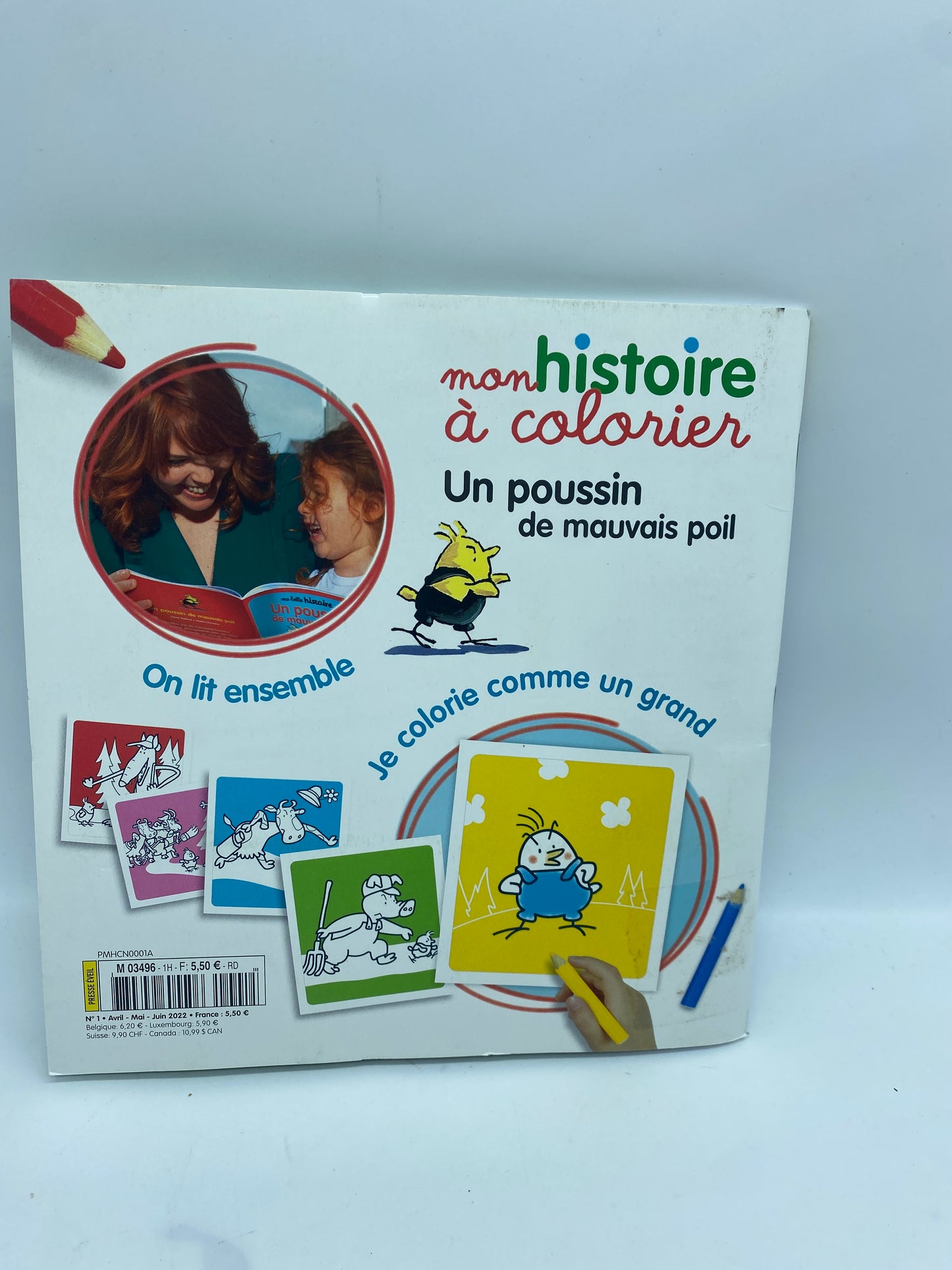 Livre d’activité Magazine Mon histoire à colorier avec  son livre    neuf    Jeux activité stickers     Prix boutique:5€99