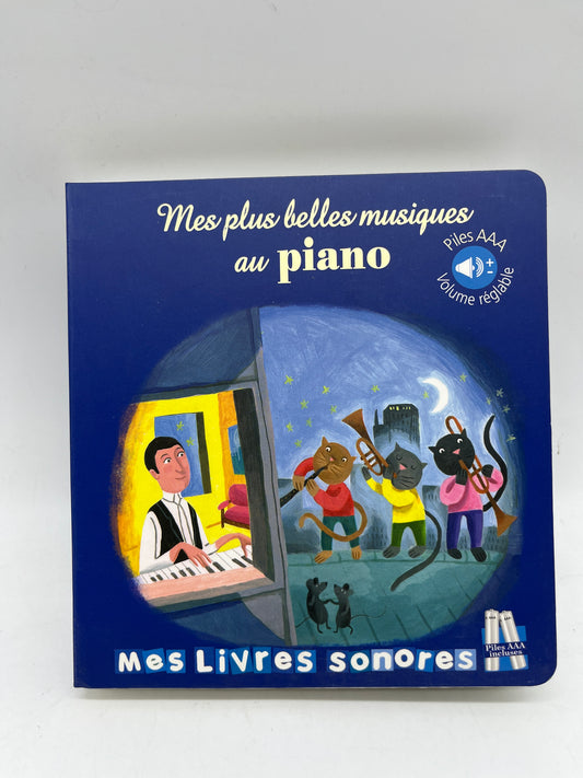 livre sonore Mes plus belles musiques au piano 5 minutes de promenade musicale Neuf