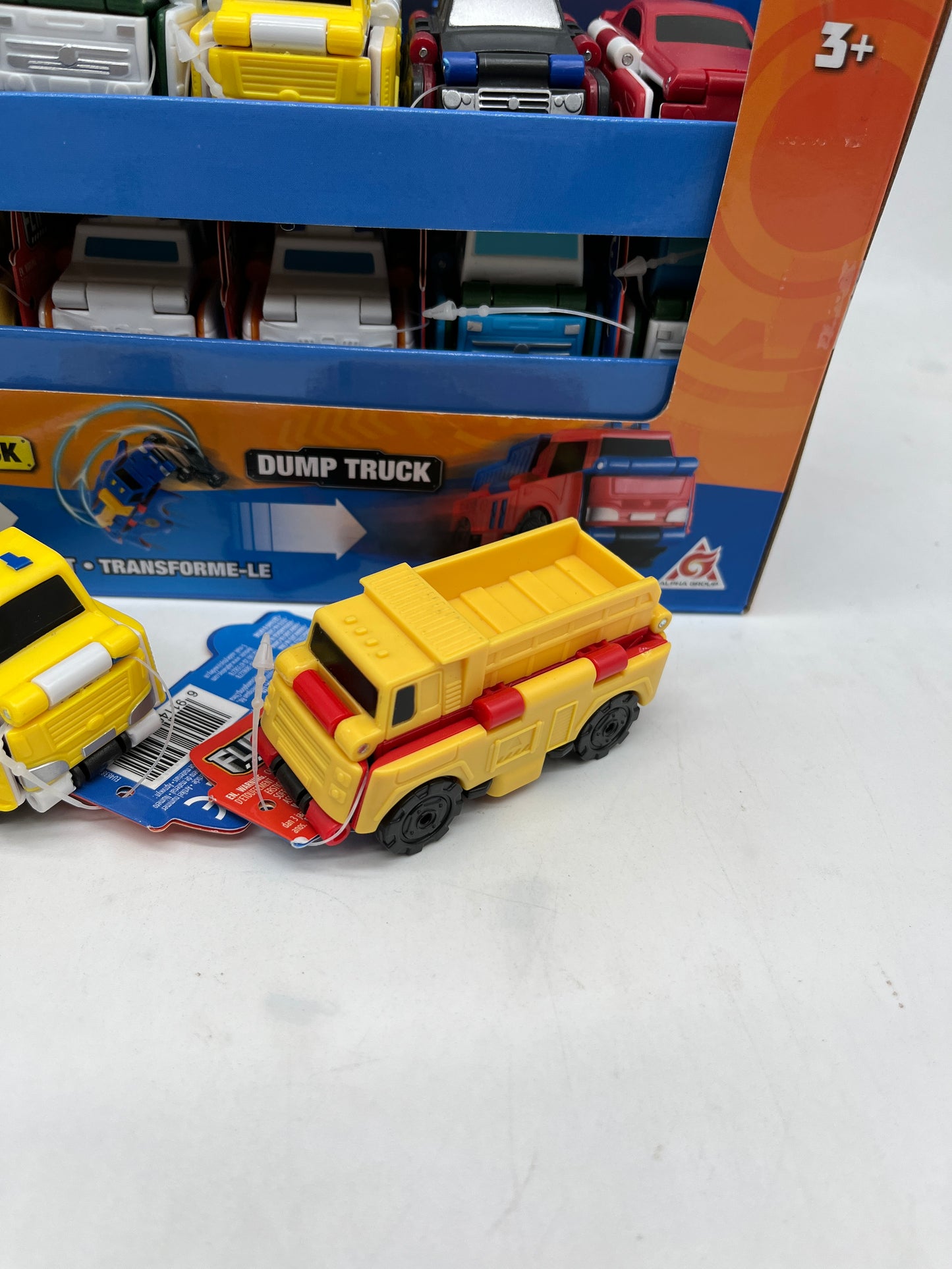 Lot de 2 voitures transformable Flips Cars 2 en 1 Neuf Pack Jaune