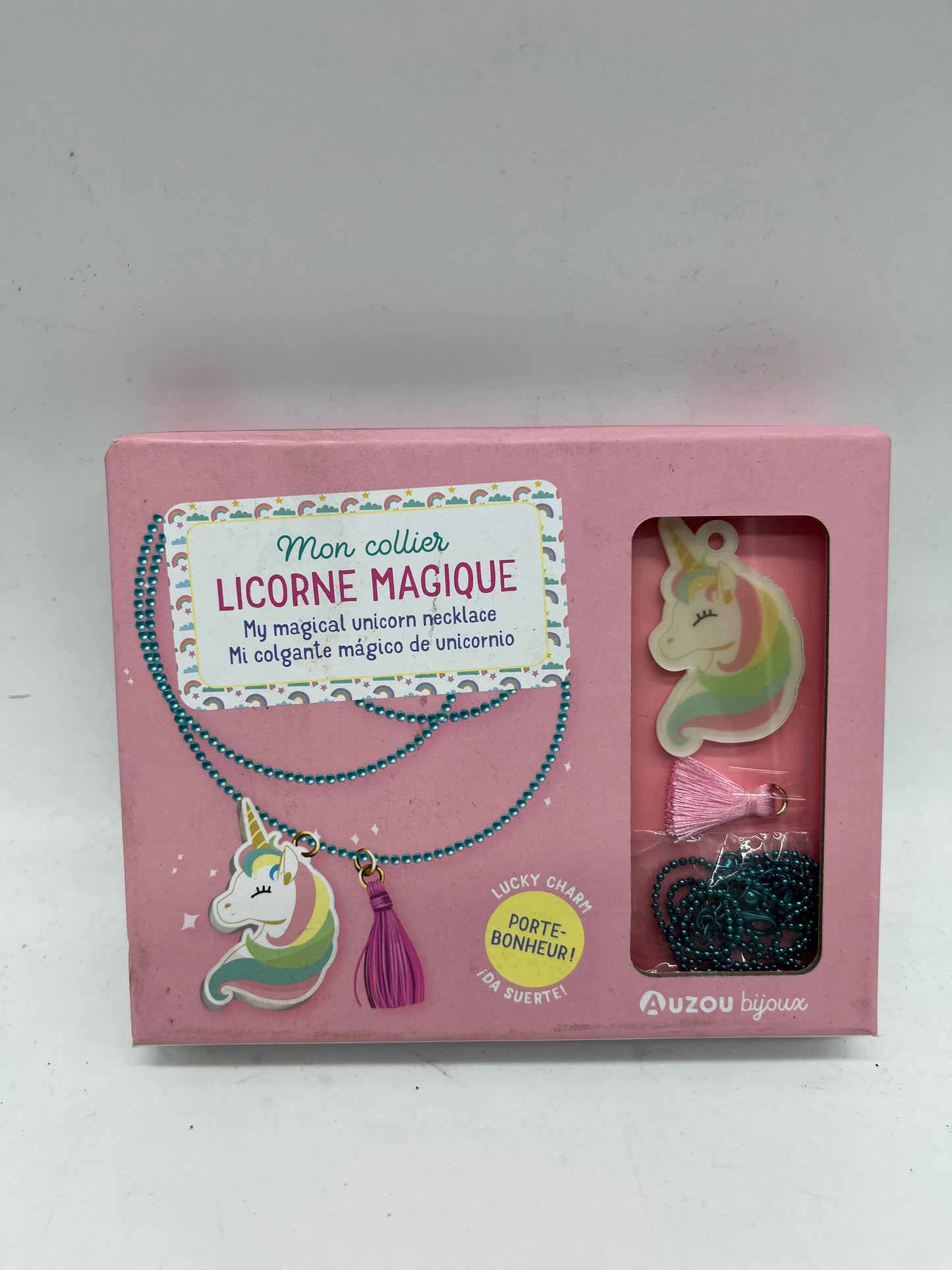 Coffret Bijoux Mon collier licorne magique activité manuelle Edition Auzou Neuf