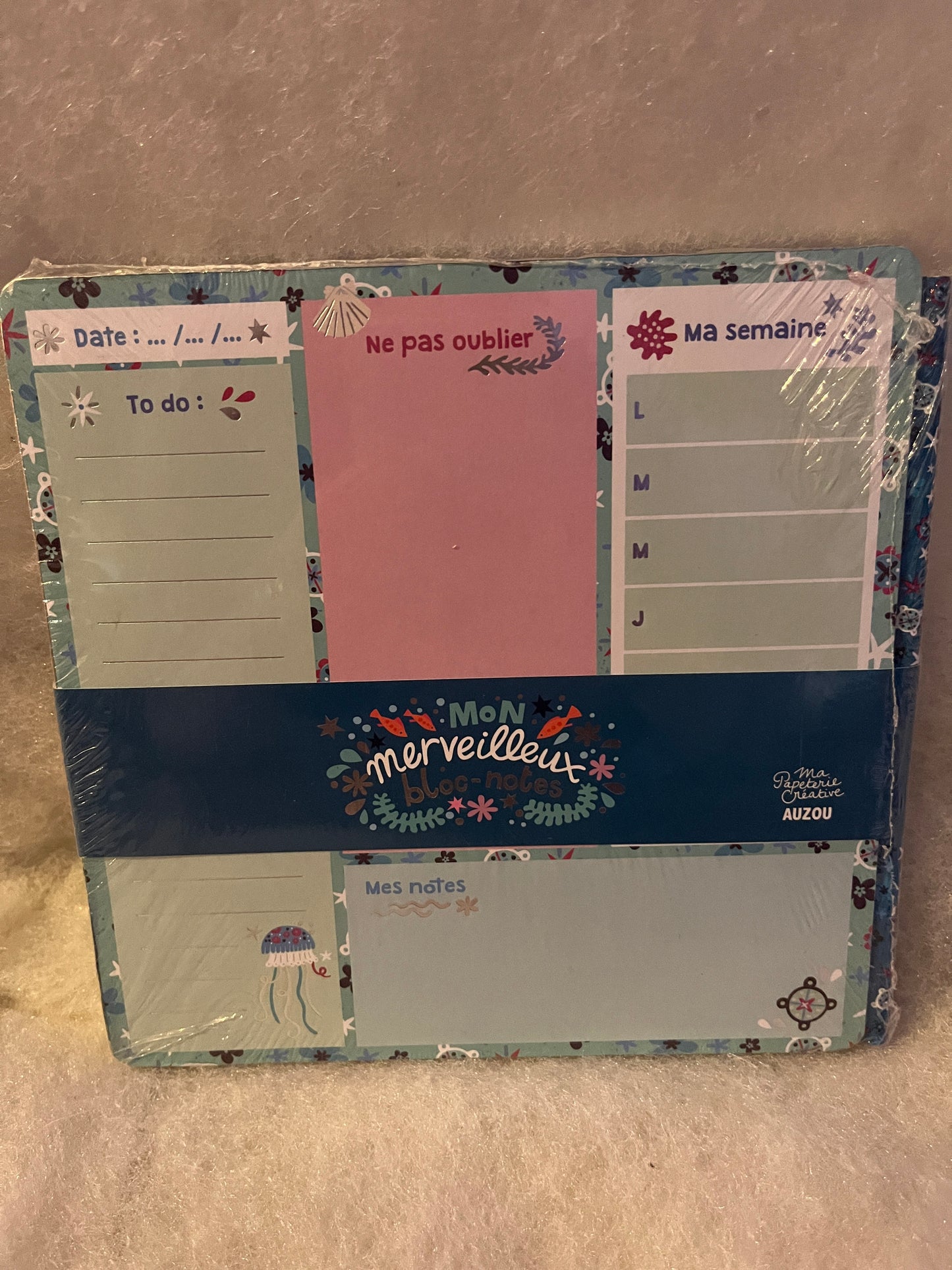 Mon merveilleux bloc note to do list organisateur édition belle nuit  activité manuelle Edition Auzou Neuf