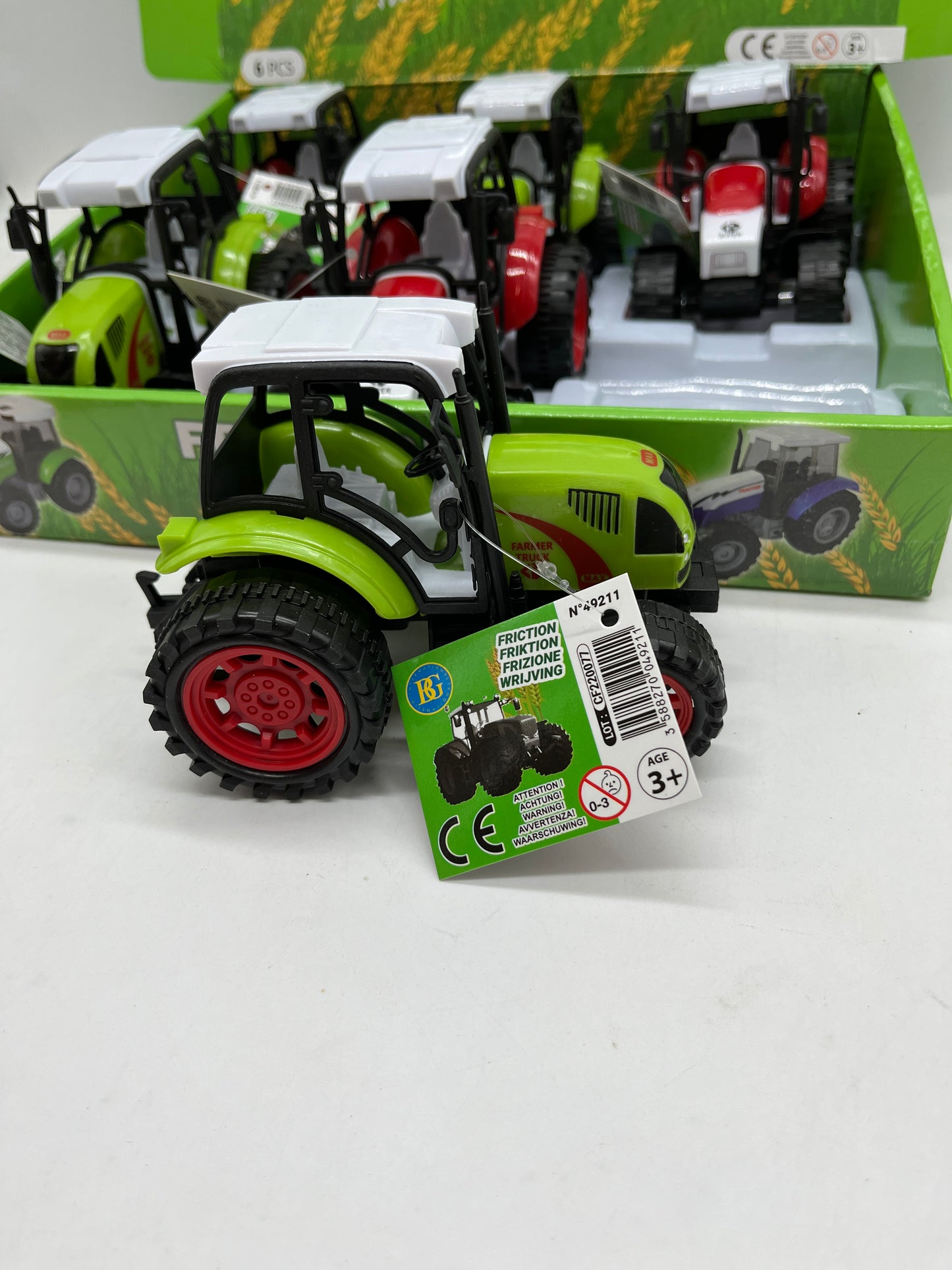 Jouet Véhicule engin agricole Tracteur à friction 14 cm Neuf