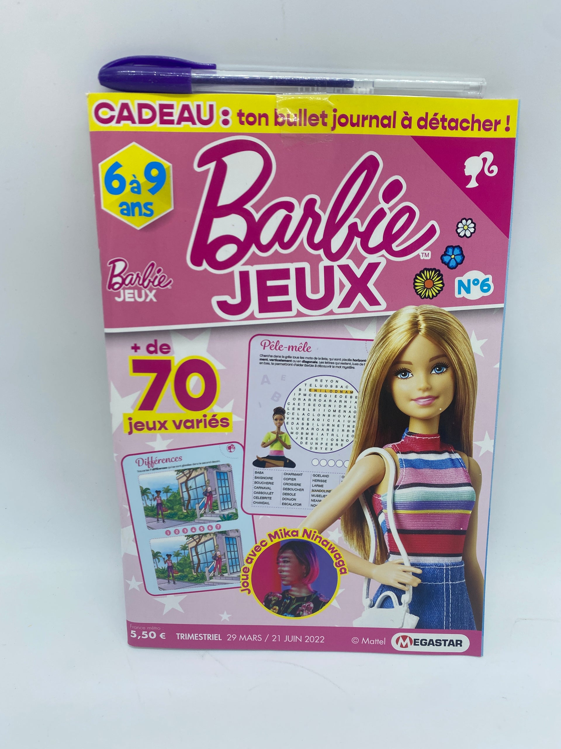 Livre d’activité Magazine Mes jeux Barbie a special Activities Neuf 6/9 ans Prix boutique:5€50