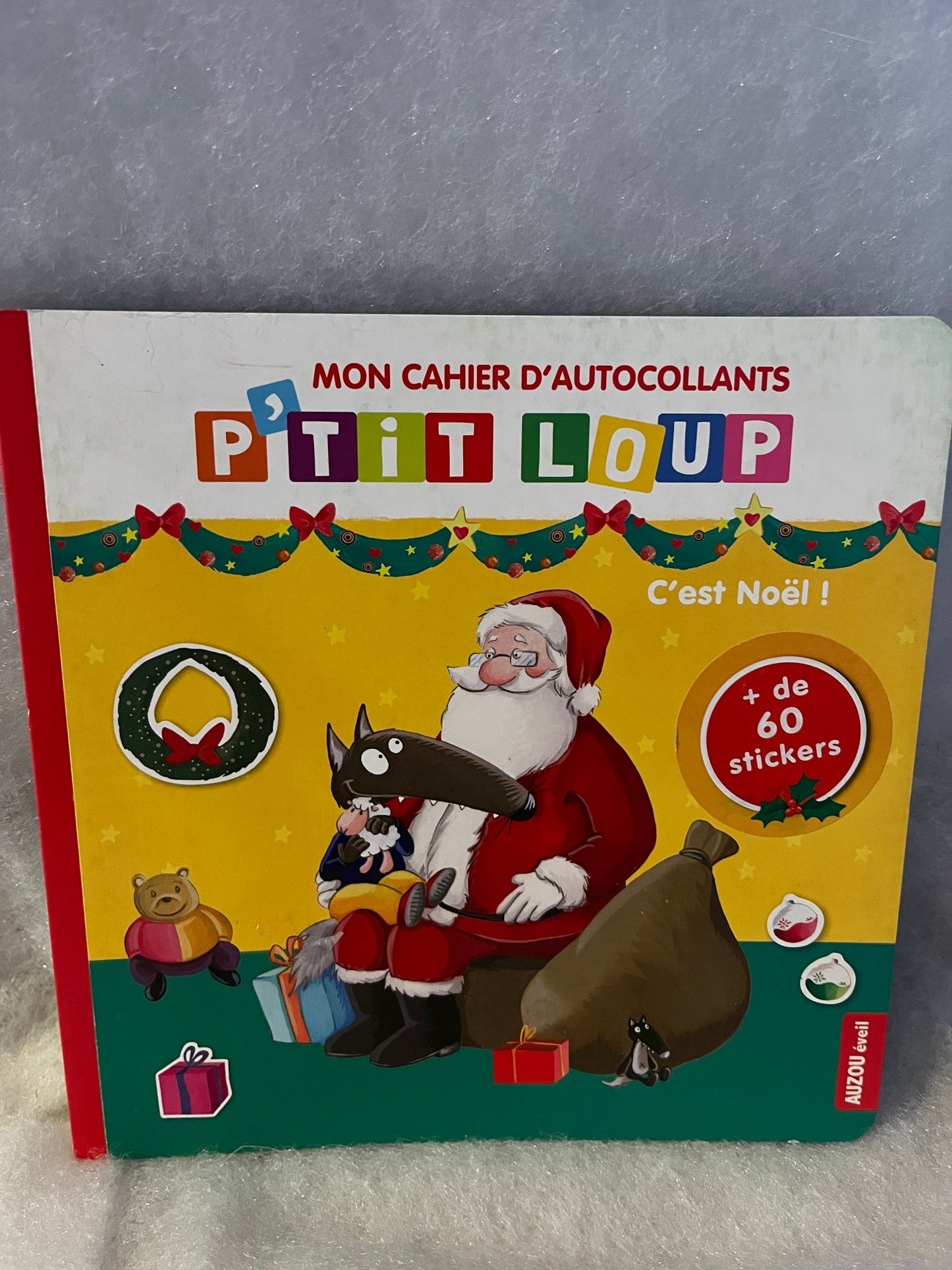 Mon cahier d’autocollants Livre P’tit Loup C’est Noël edition Auzou Neuf