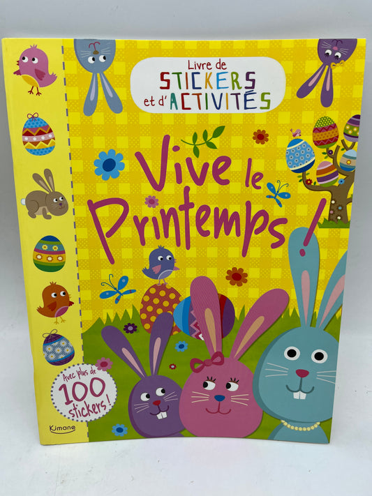Livre stickers et d’activité  Vive le printemps spécial Pâques 🐣 Neuf