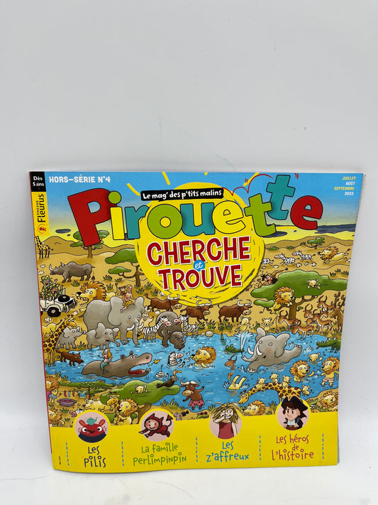 Livre d’activité magazine Pirouette spécial Cherche et trouve hors série  Neuf