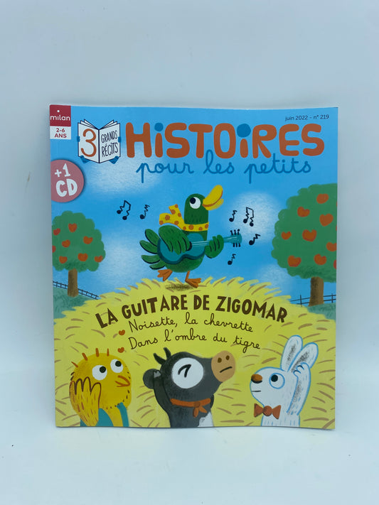 Magazine Livre Histoire  pour les petits à lire à écouter la guitare de zigomar Neuf