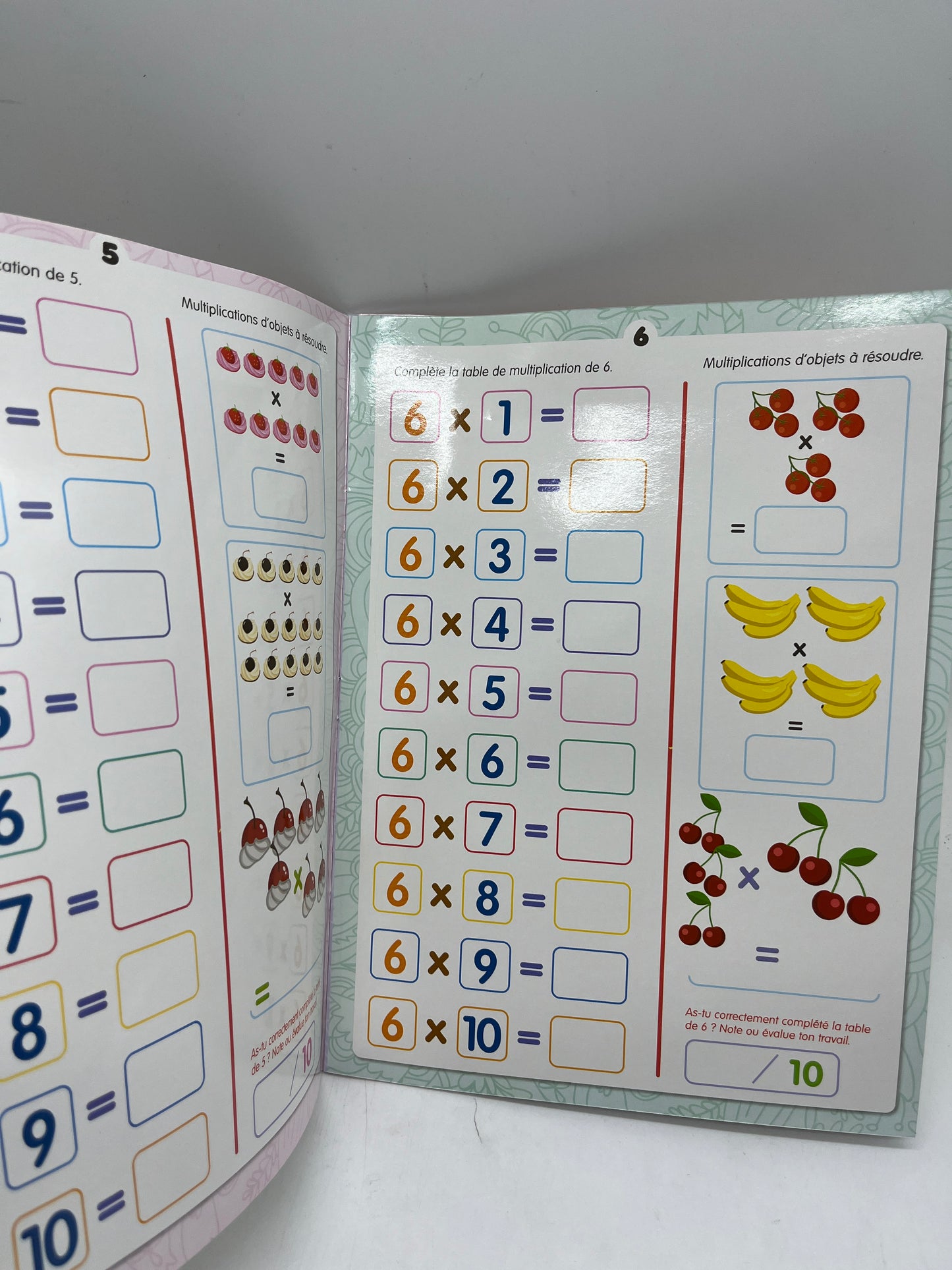 livre d’activité exercice Les multiplications avec son marqueur Neuf Methode Boscher Neuf