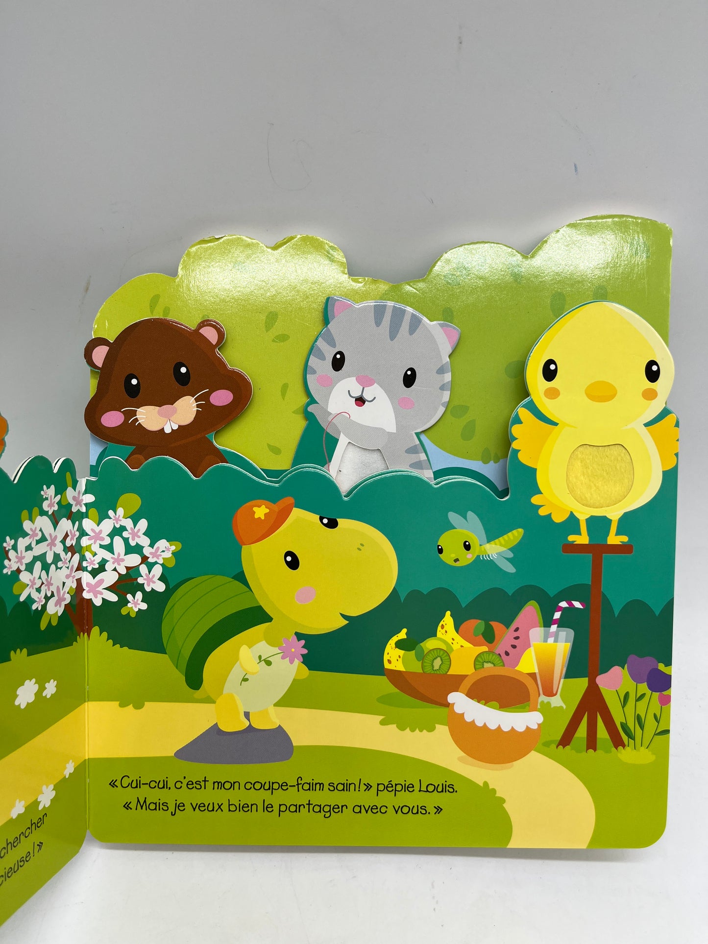 livre sonore et à toucher Dans le jardin  Ludique Neuf