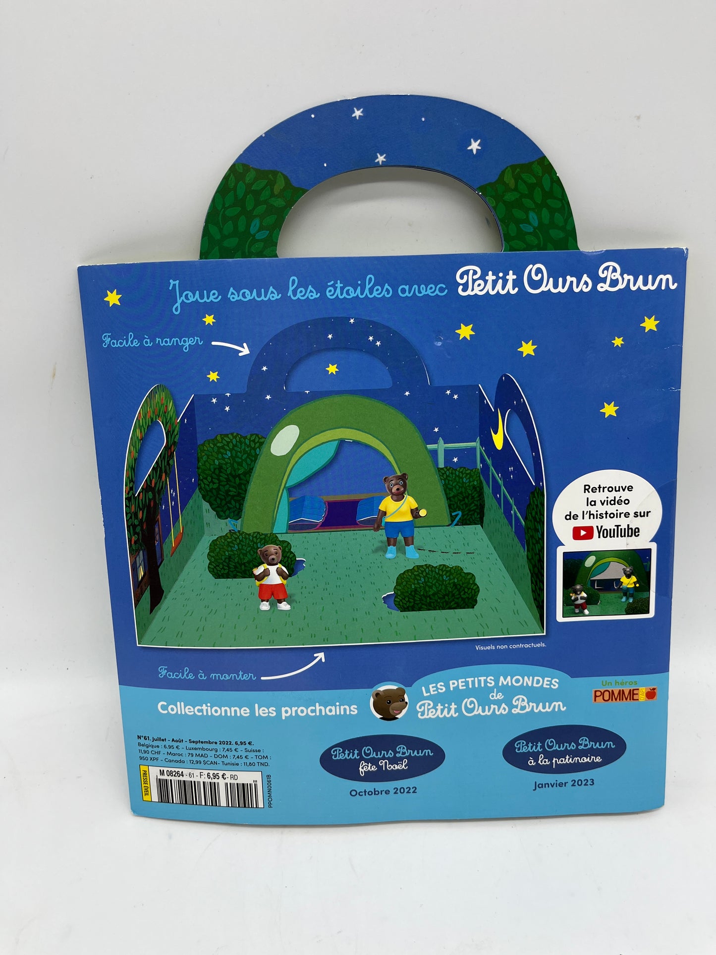 Livre d’activité Magazine  Les petits mondes de Petit Ours brun modèle à la belle étoile avec ses 2 figurines Neuf