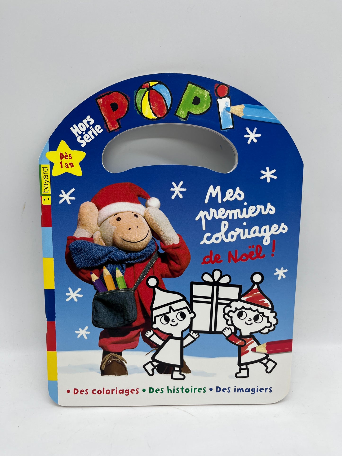 Livre d’activité magazine HORS SÉRIE  Popi mes premiers coloriages avec Popi special Noël Neuf !