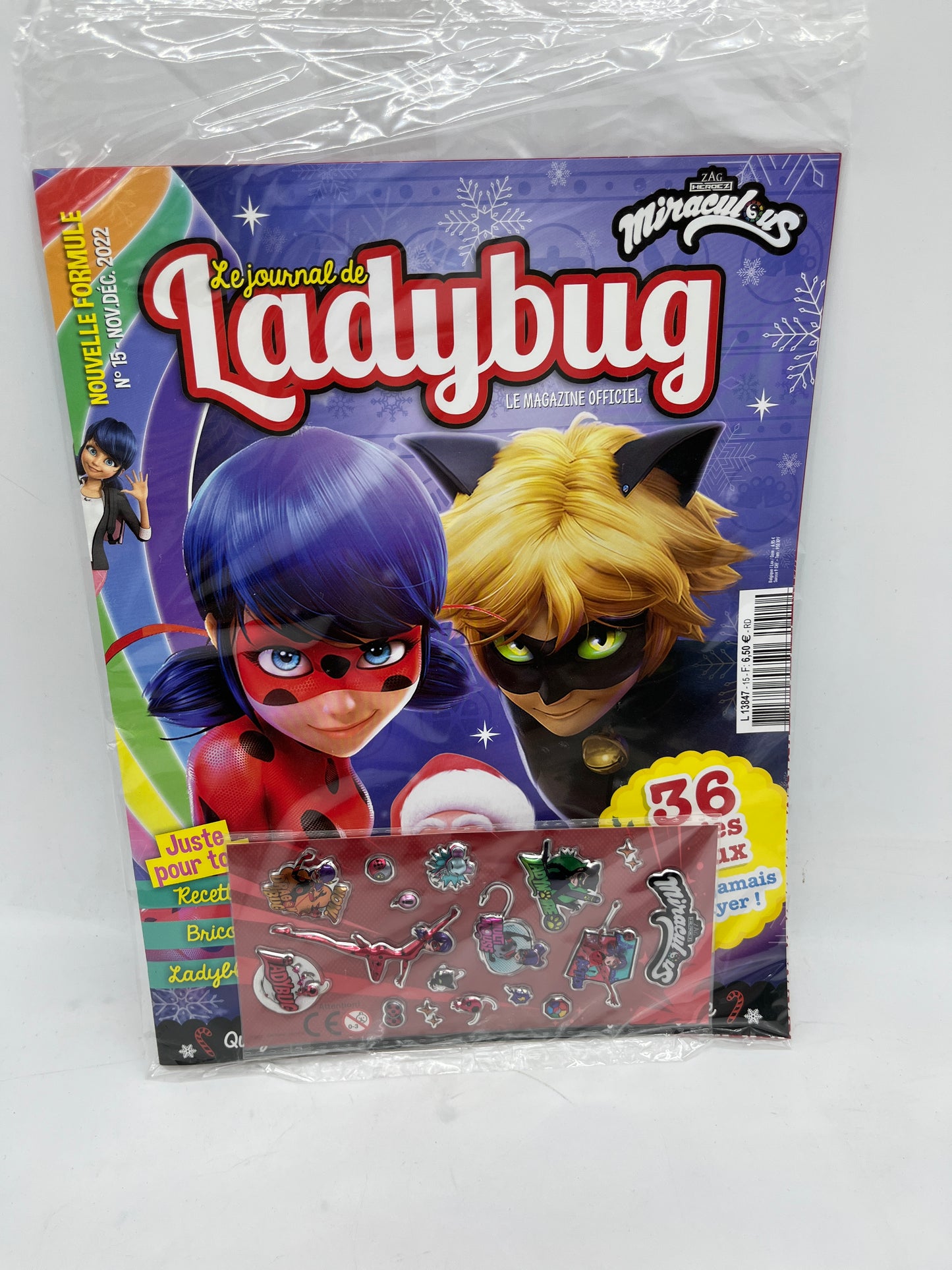 livre d’activité Magazine Le journal de lady bug Miraculous avec ses stickers Neuf !