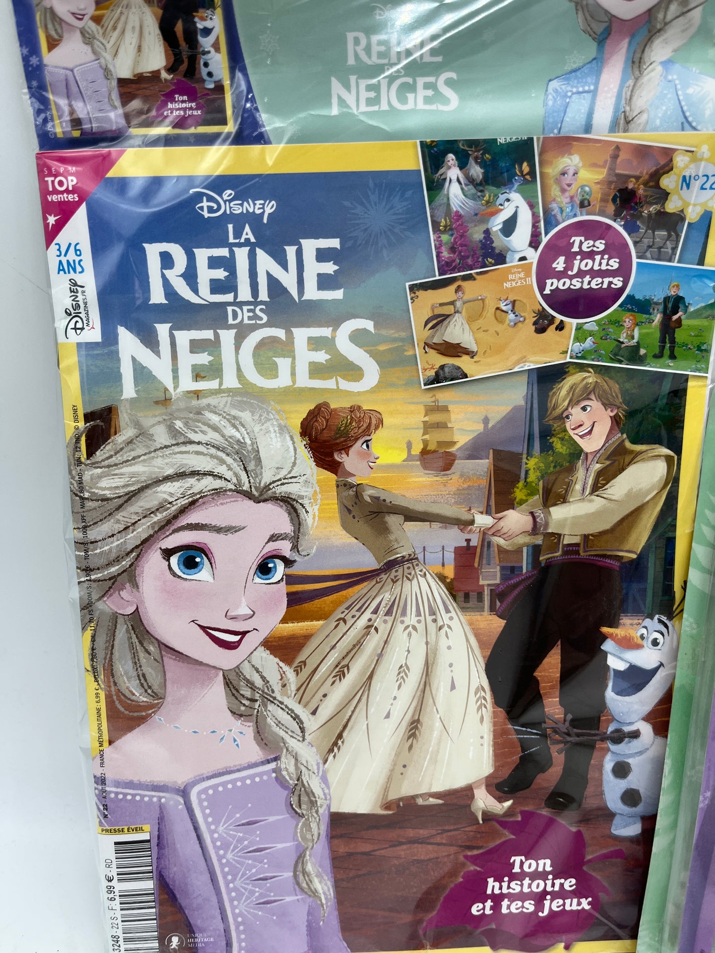 Livre d’activité Magazines Disney princesse Reine des neiges avec son coffret de bijoux Neuf