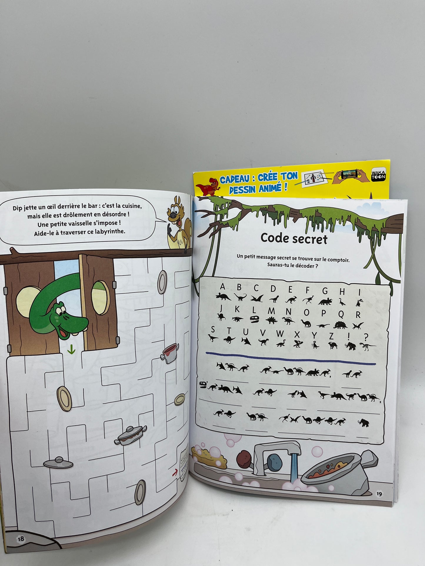 Livre d’activité magazines Jeux Dino 6 à 9 ans   Neuf