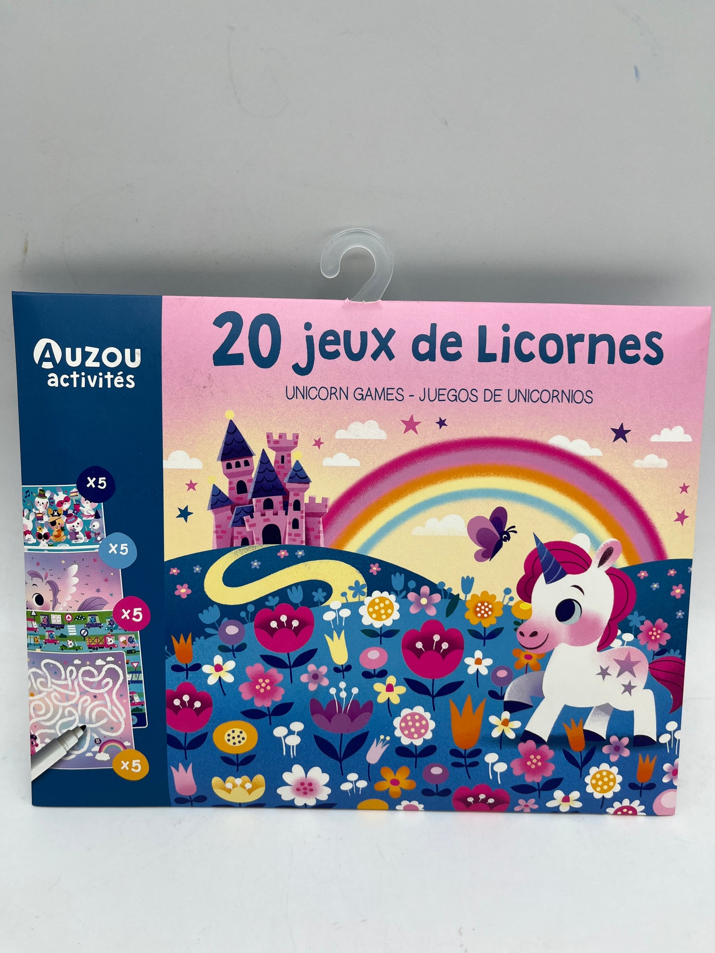 Pochette pack d’activité Mes 20 jeux de licornes Neuf édition auzou Neuf
