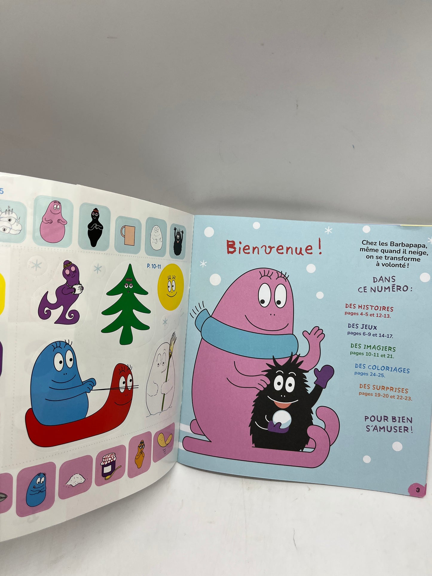 Magazine Livre d’activités souple Barbapapa histoire stickers Neuf !