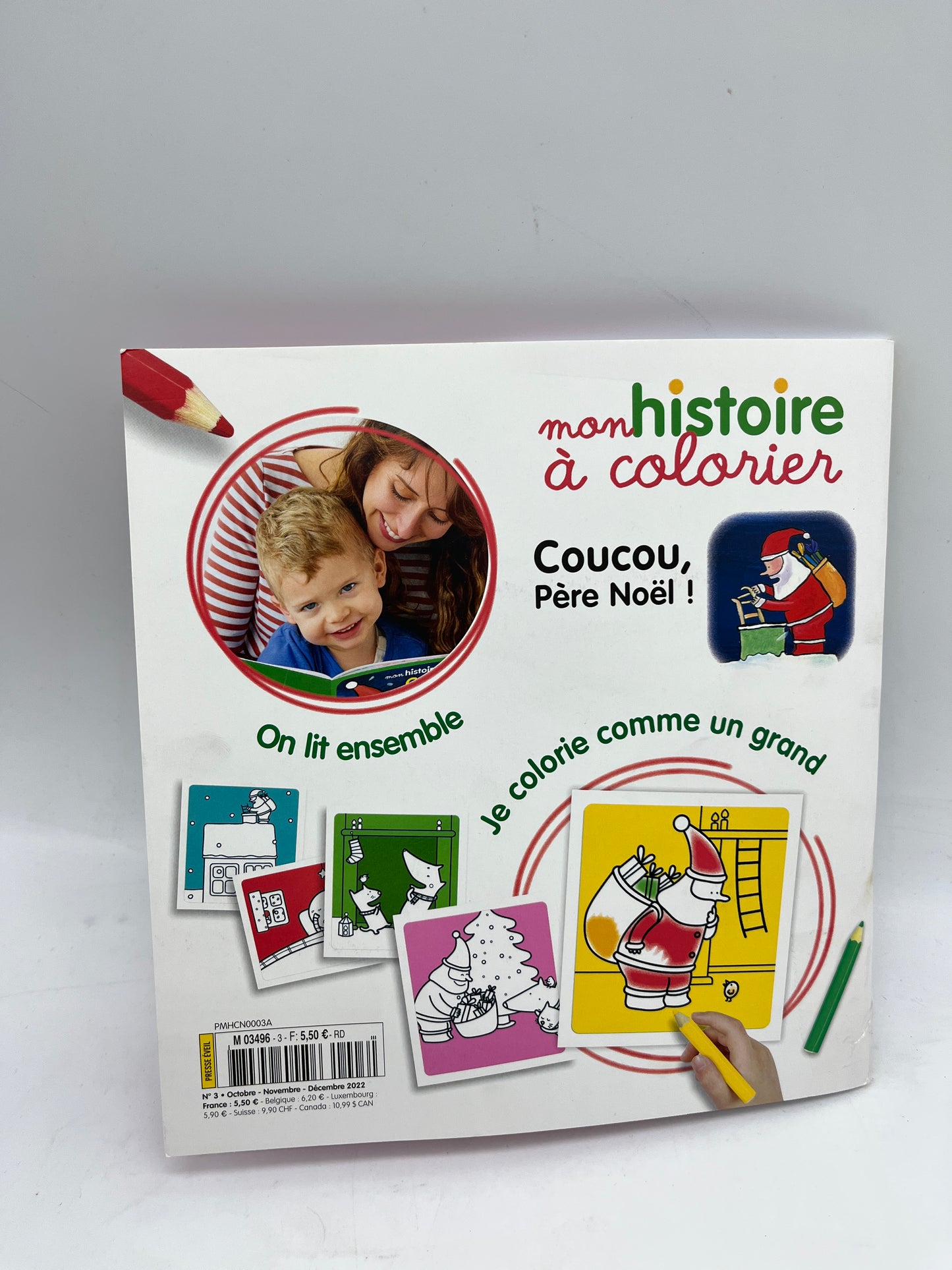 Magazine livre souple Mon histoire à colorier spécial Noël  coloriage histoires Neuf