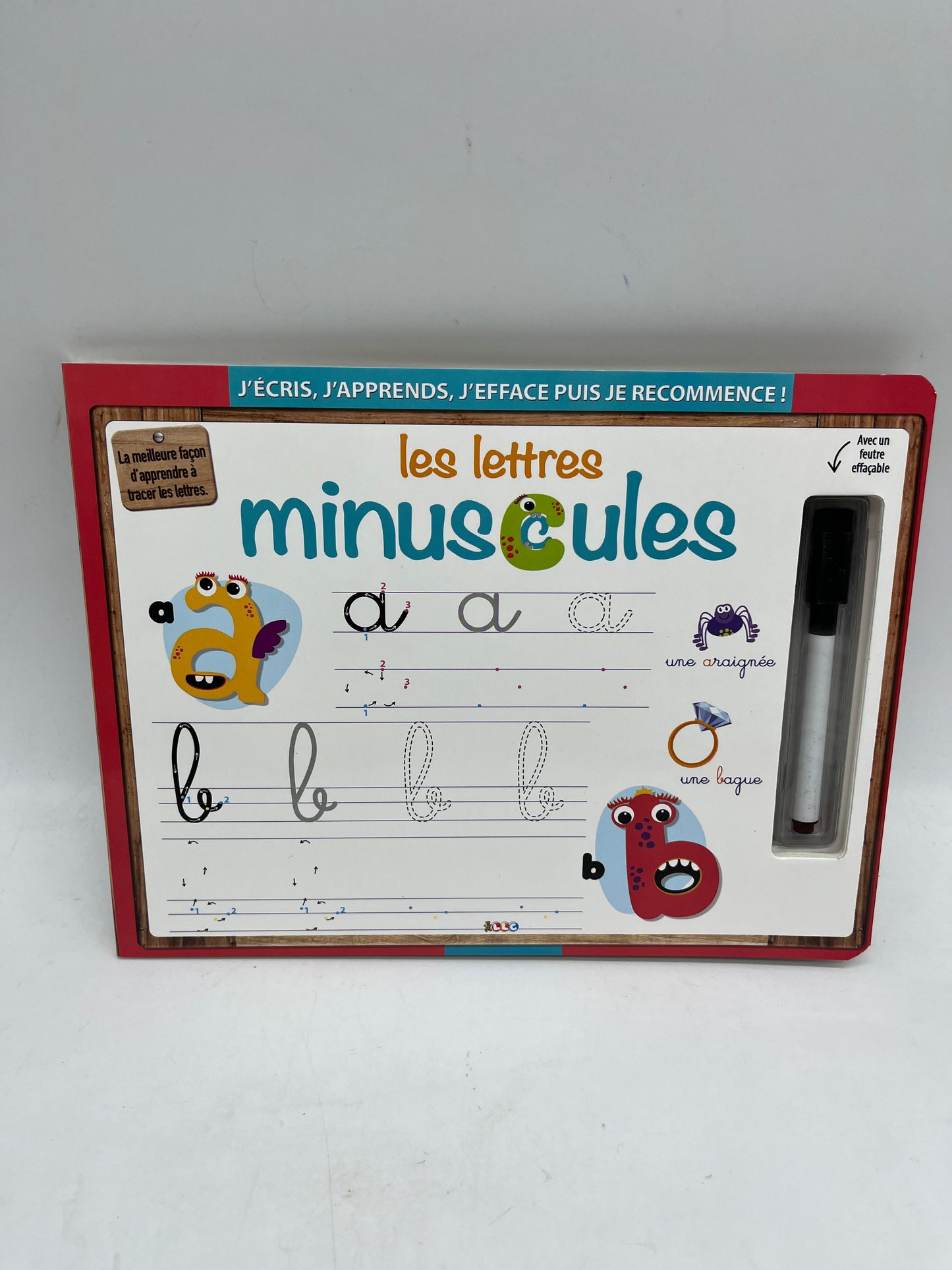 Ardoise avec son marqueur j'apprends à tracer les  lettres minuscules Neuf Methode Boscher Spécial maternelle