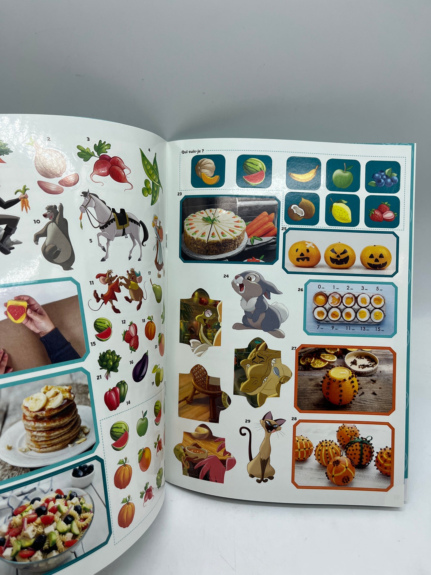 livre d’activité je découvre les fruits et les légumes avec mes amis de disneyNeuf