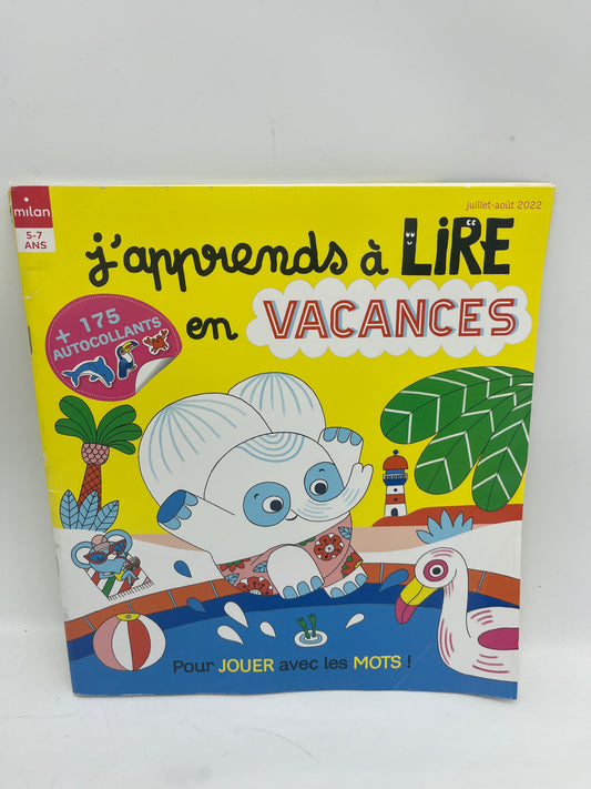 Livre d’activité  j’apprends à lire avec ses 170 stickers neuf