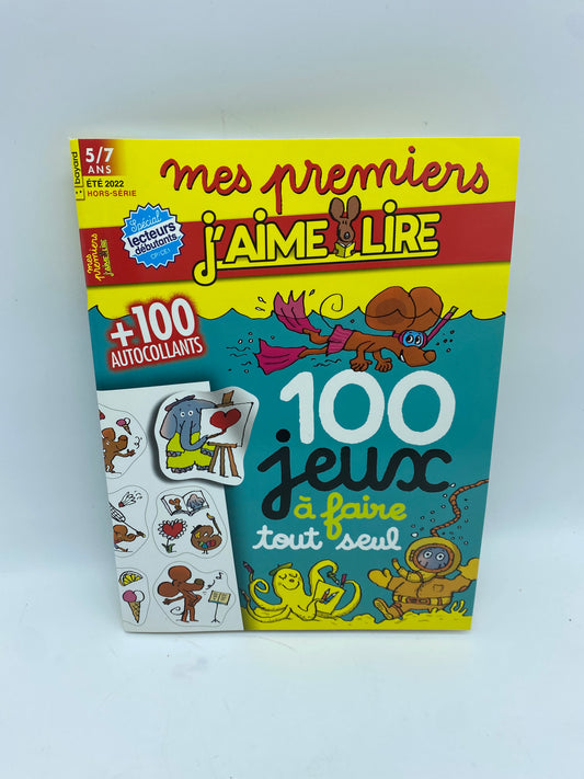 Livre d’activité Magazine  Mes premiers j’aime lire jeux theme été 2022 hors série Neuf