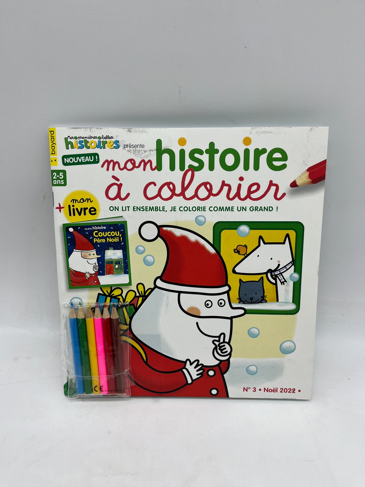 Magazine livre souple Mon histoire à colorier spécial Noël  coloriage histoires Neuf