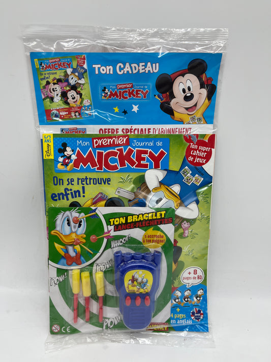 livre d’activité Magazine Pokemon  mon premier journal de mickey avec son bracelet lanceur Neuf !