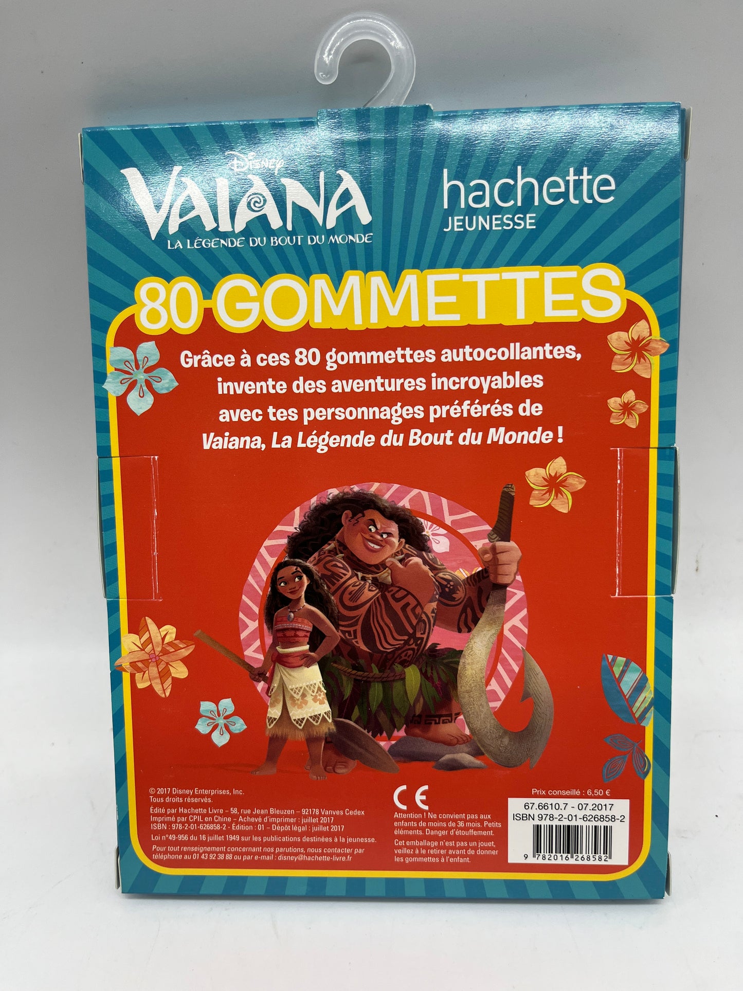 Paquet de 80 gommettes Disney Princesses Vaiana Neuf   neuf comme en boutique   Prix boutique: 6€50