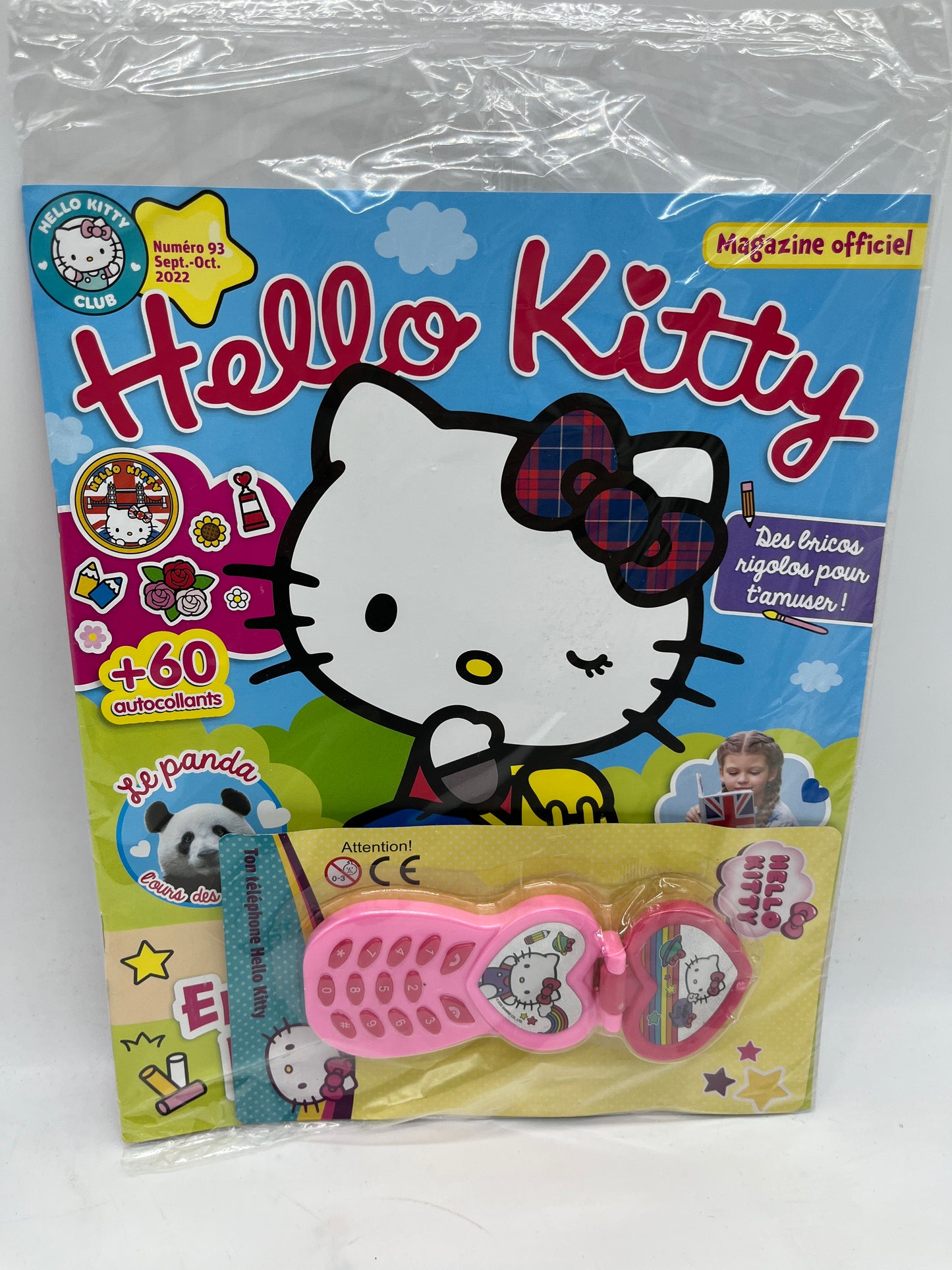 livre d’activité Magazine Hello kitty avec son téléphone  Neuf !h