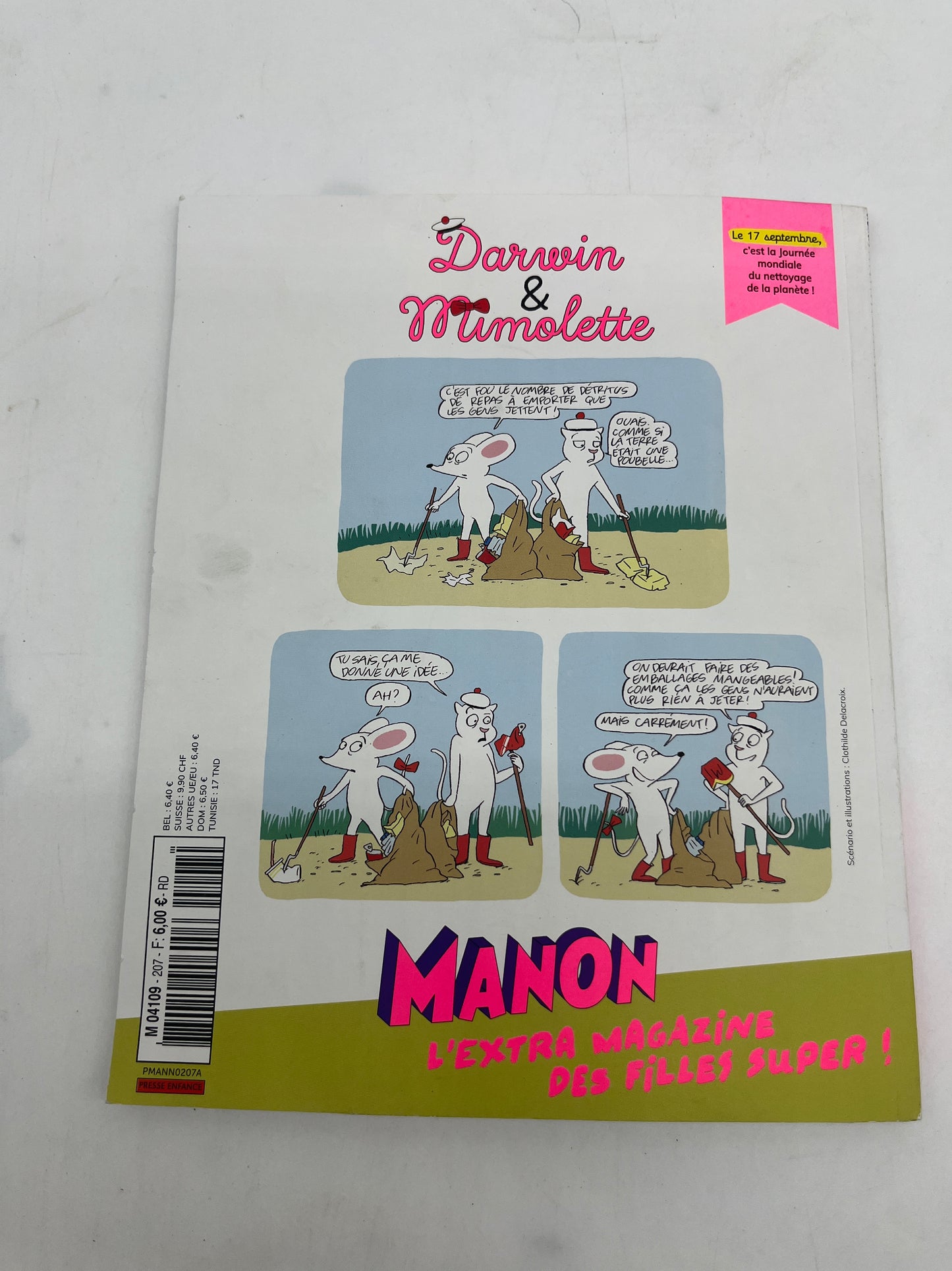 Livre d’activité  Magazine Bande Dessinée lecture Manon Neuf
