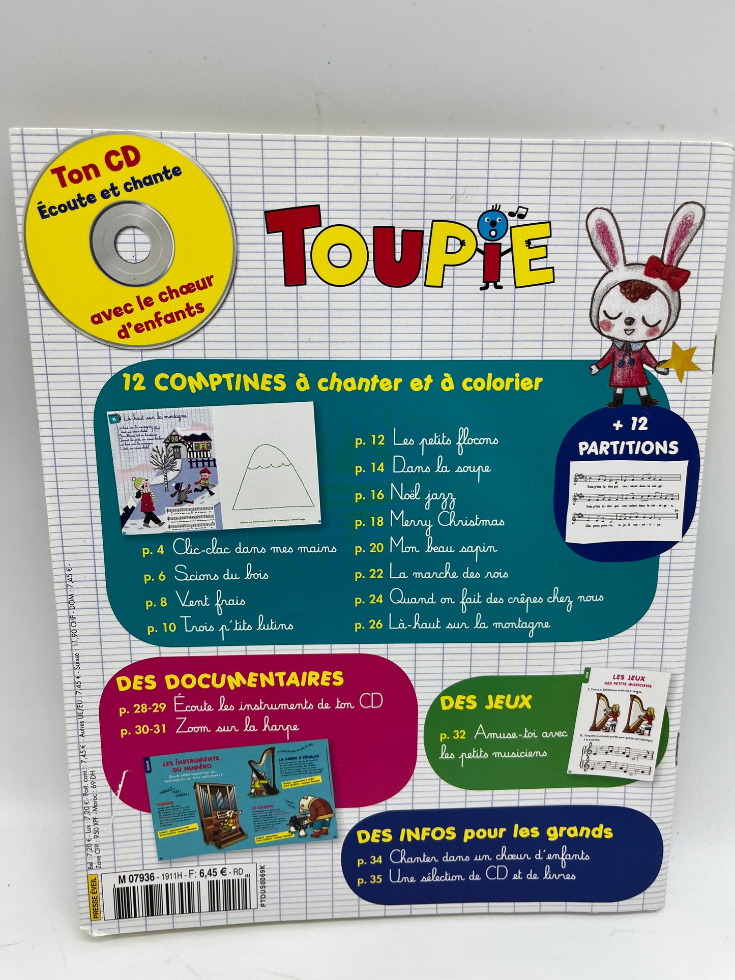 Livre activité magazines Comptines avec Cd et ses activités Special Noël