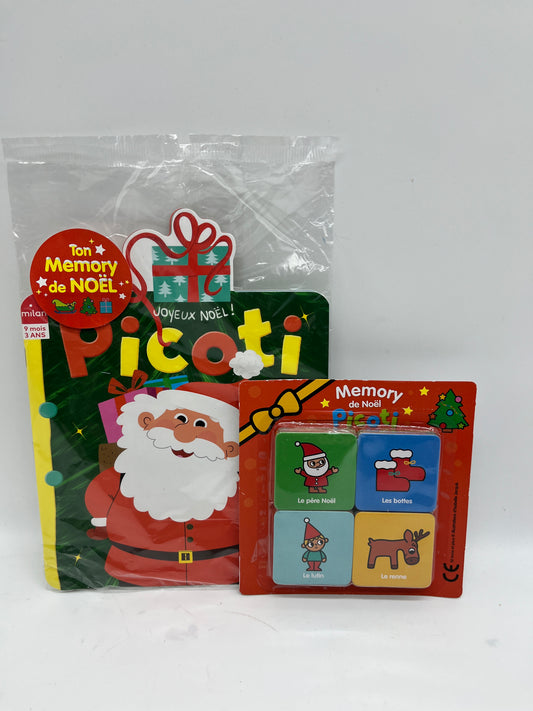 Livre d’activité magazine Picoti avec son jeu memory  special Noël Neuf !
