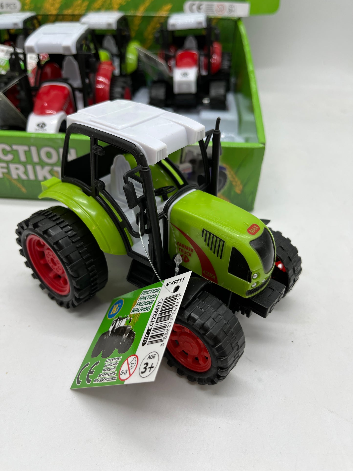 Jouet Véhicule engin agricole Tracteur à friction 14 cm Neuf
