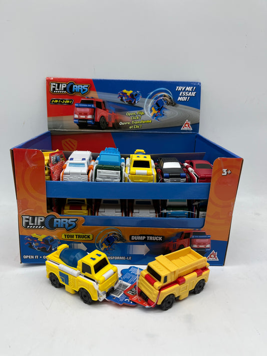 Lot de 2 voitures transformable Flips Cars 2 en 1 Neuf Pack Jaune