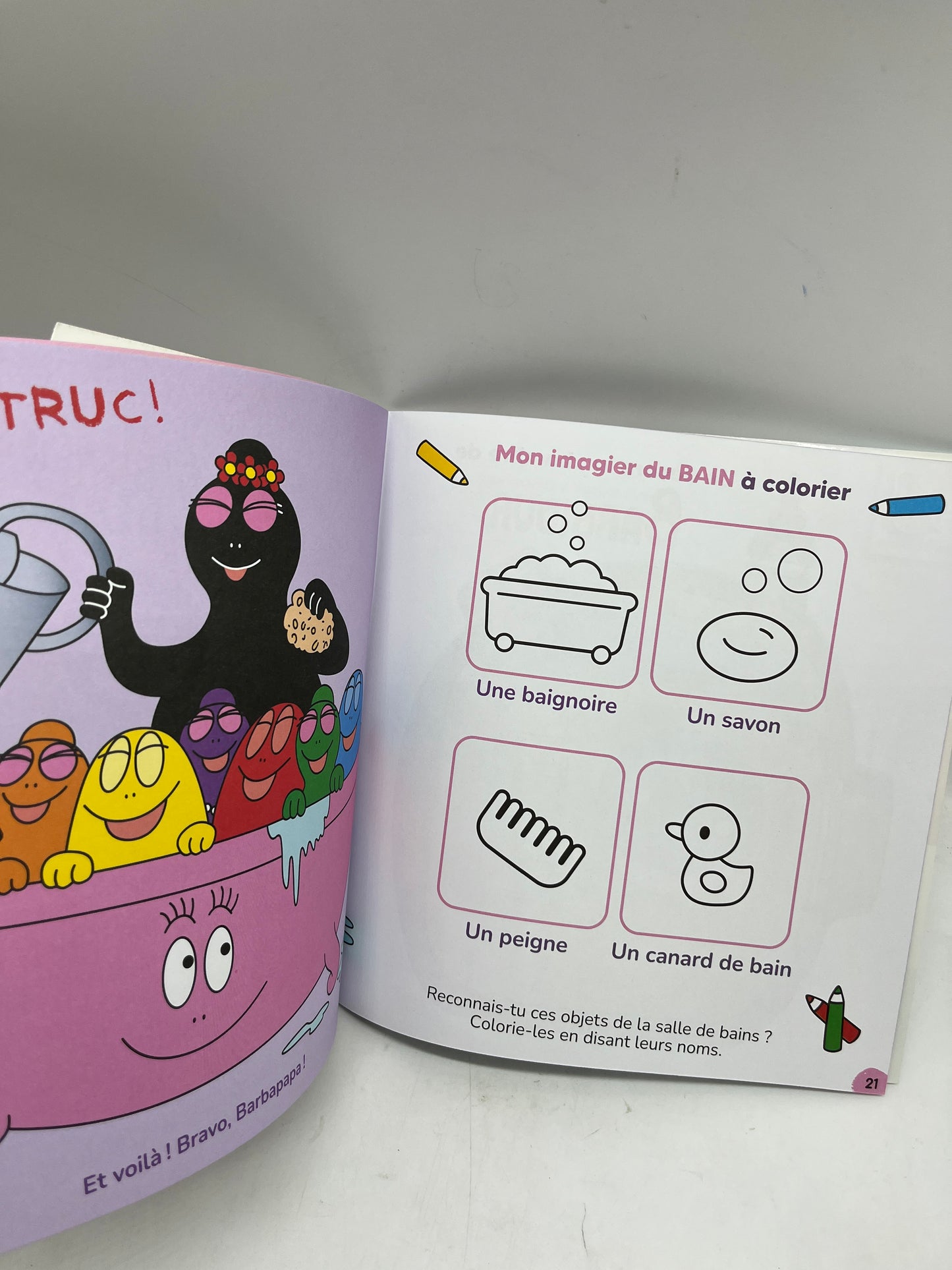 Magazine Livre d’activités souple Barbapapa histoire stickers Neuf !