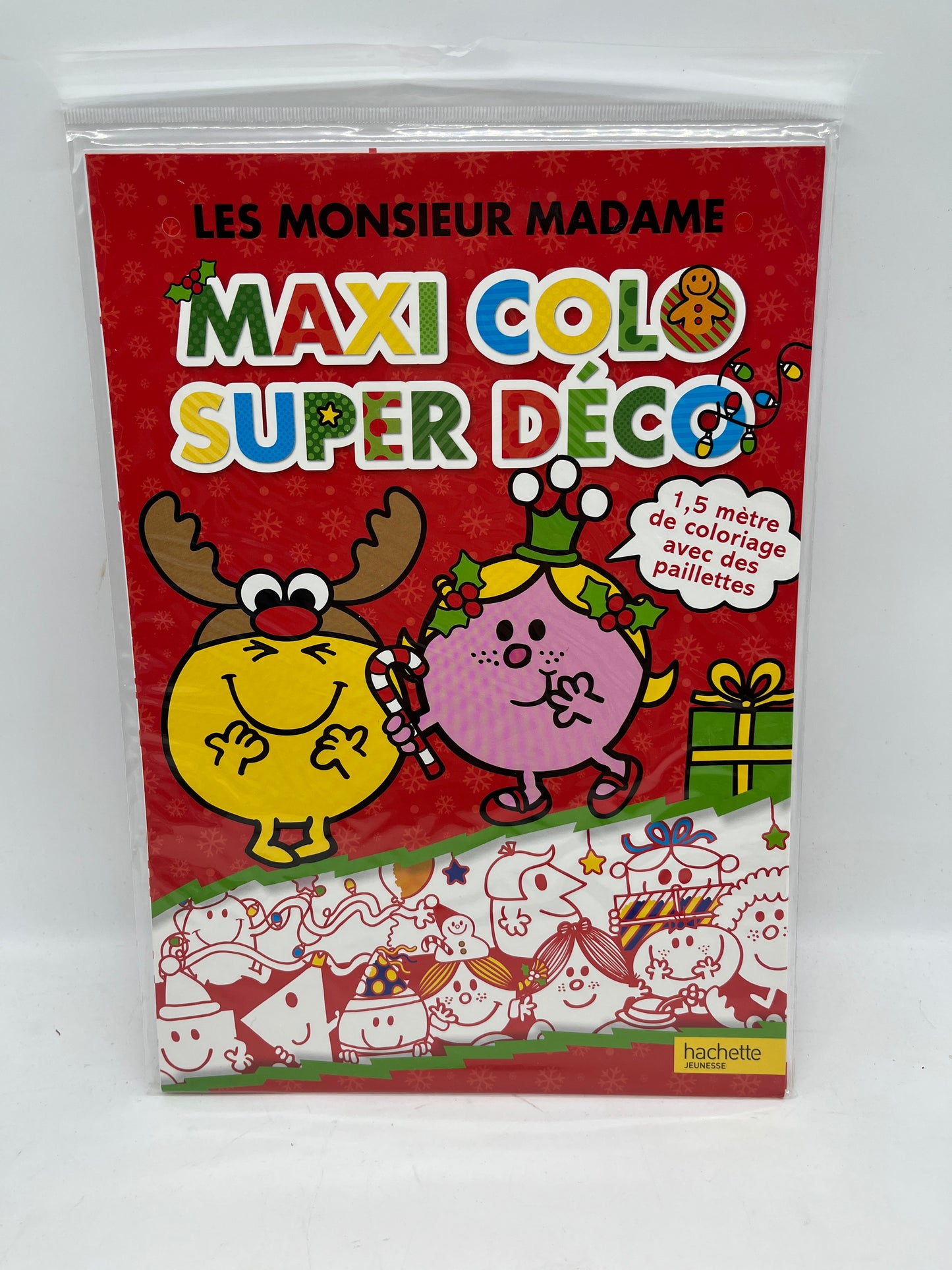 Mon coloriage Géant Monsieur Madame spécial Noël 1m50 Neuf !